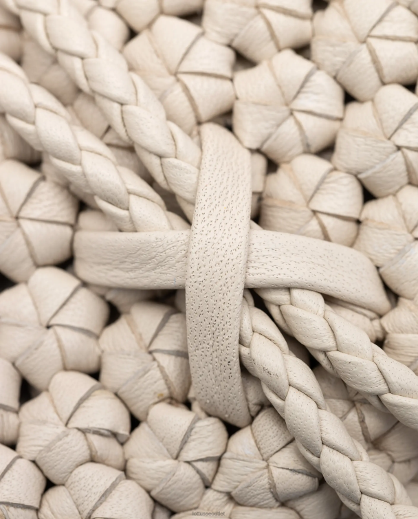 ženy Lottusse príslušenstvo off white 0060N337 noodbag merino lamb mäkká crossbody kabelka