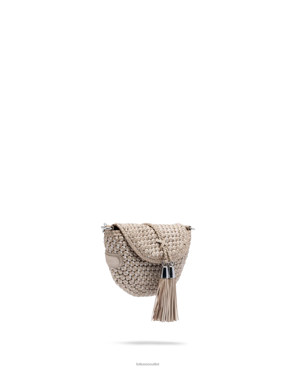 ženy Lottusse príslušenstvo striebro 0060N338 noodbag merino lamb mäkká crossbody kabelka