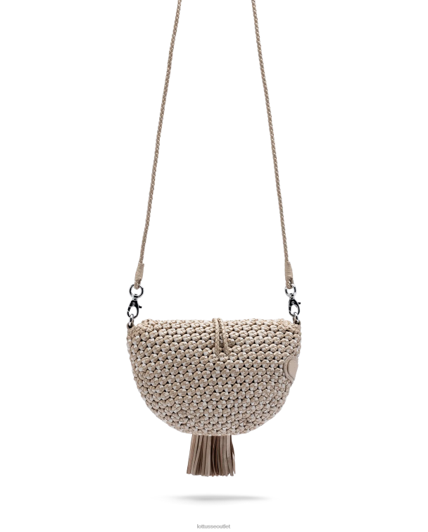 ženy Lottusse príslušenstvo striebro 0060N338 noodbag merino lamb mäkká crossbody kabelka