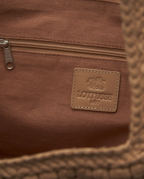 ženy Lottusse príslušenstvo béžová 0060N343 noodbag natural merino jahňacie mäkké hobo
