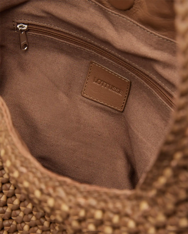 ženy Lottusse príslušenstvo hnedá 0060N359 noodbag merino jahňacie mäkké hobo