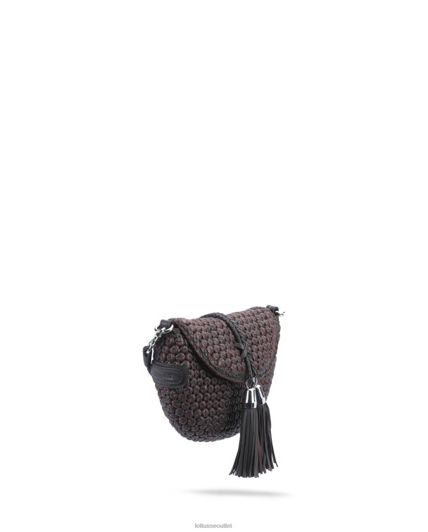 ženy Lottusse príslušenstvo moka 0060N374 noodbag viacfarebná jahňacia crossbody noodbag