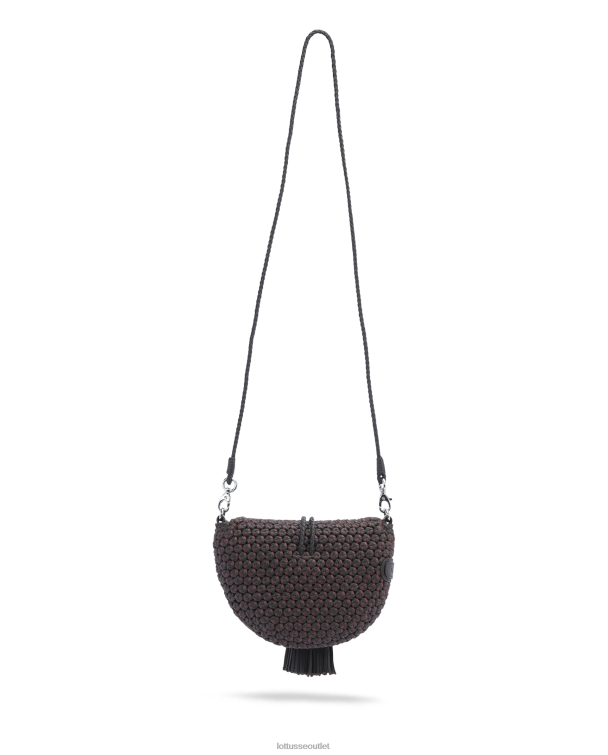 ženy Lottusse príslušenstvo moka 0060N374 noodbag viacfarebná jahňacia crossbody noodbag