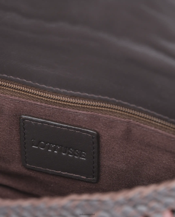 ženy Lottusse príslušenstvo moka 0060N374 noodbag viacfarebná jahňacia crossbody noodbag