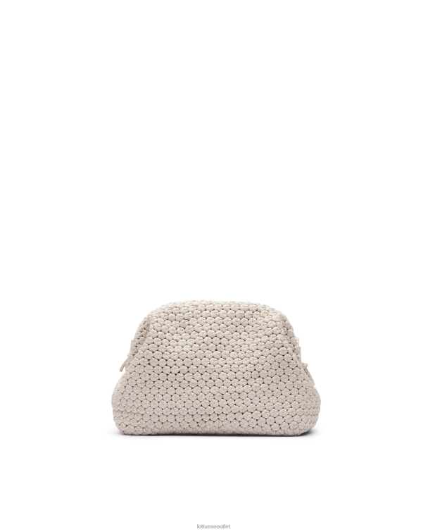 ženy Lottusse príslušenstvo off white 0060N345 noodbag merino jahňacie mäkká spojka