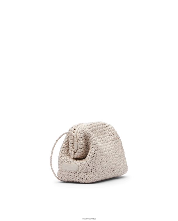 ženy Lottusse príslušenstvo off white 0060N345 noodbag merino jahňacie mäkká spojka