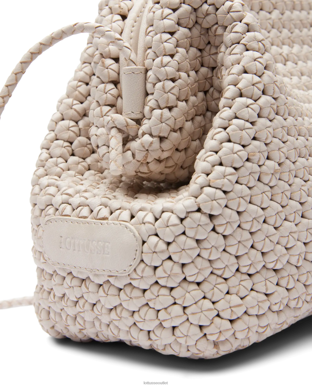 ženy Lottusse príslušenstvo off white 0060N345 noodbag merino jahňacie mäkká spojka