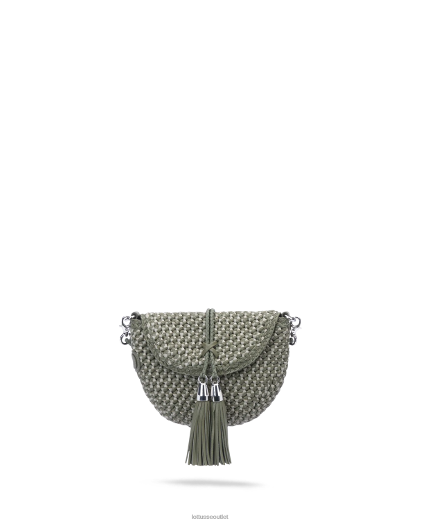 ženy Lottusse príslušenstvo zelená 0060N376 noodbag viacfarebná jahňacia crossbody noodbag