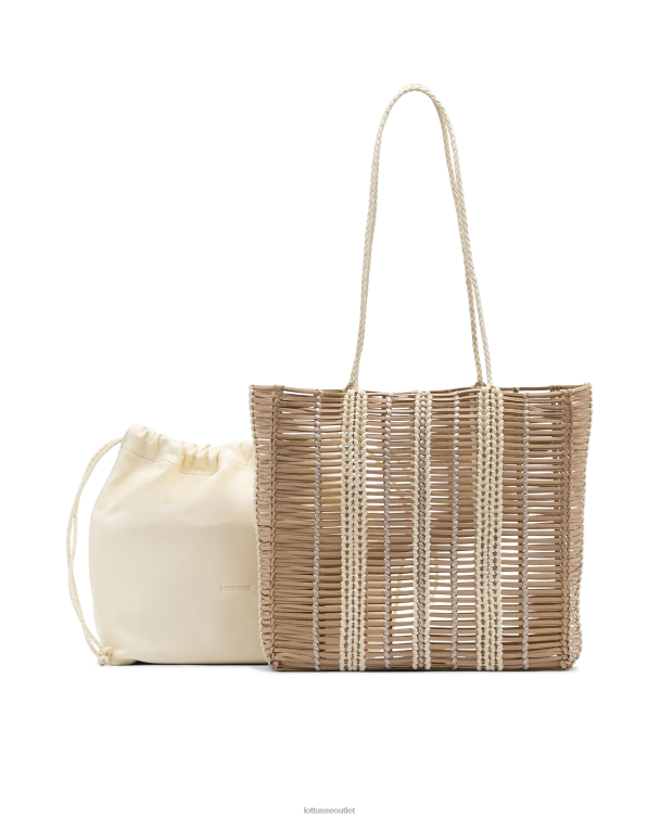 ženy Lottusse príslušenstvo béžová 0060N362 upraviť braided goat shopper