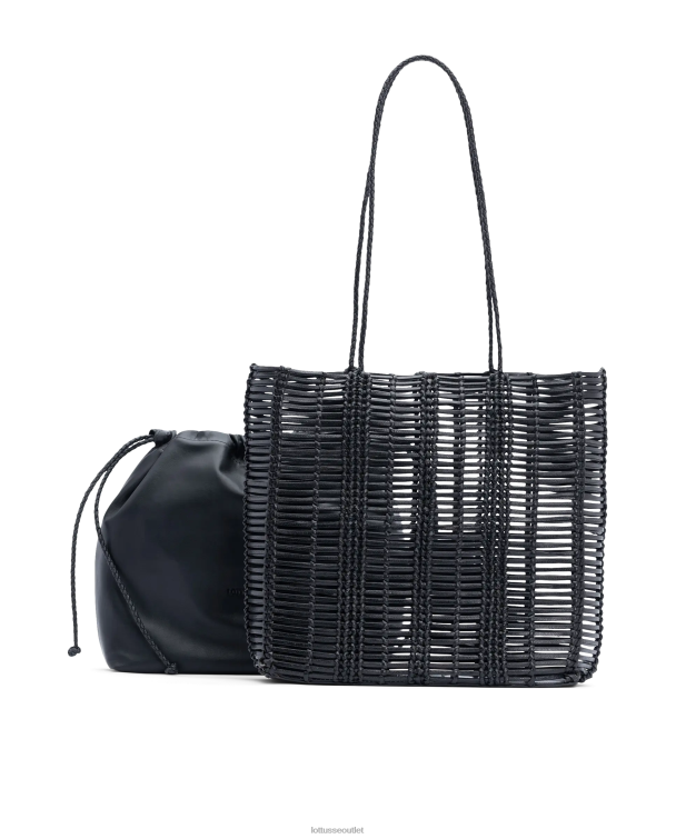 ženy Lottusse príslušenstvo čierna 0060N363 upraviť braided goat shopper