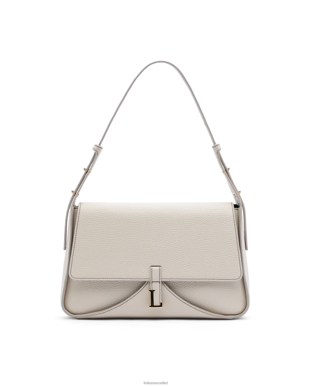 ženy Lottusse príslušenstvo off white 0060N324 talaia grain calf top taška na rukoväti