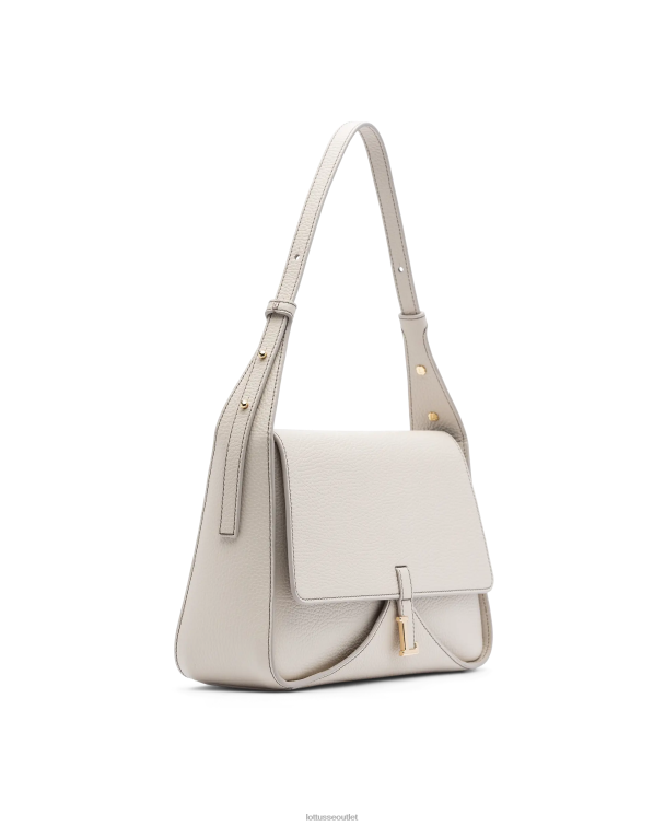 ženy Lottusse príslušenstvo off white 0060N324 talaia grain calf top taška na rukoväti