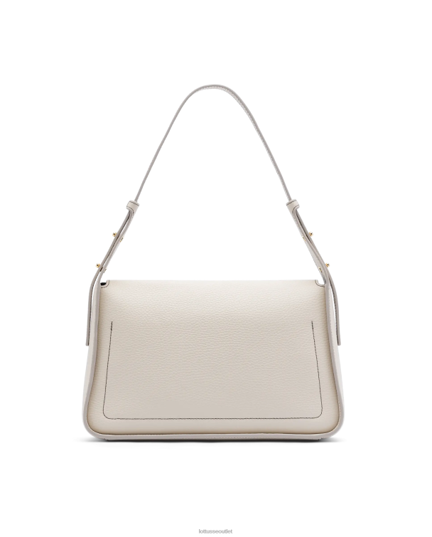 ženy Lottusse príslušenstvo off white 0060N324 talaia grain calf top taška na rukoväti