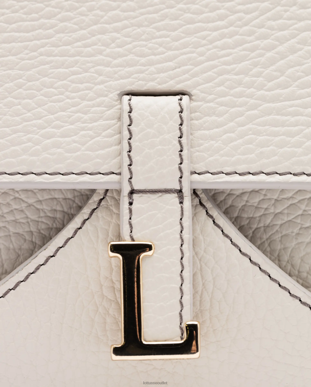 ženy Lottusse príslušenstvo off white 0060N324 talaia grain calf top taška na rukoväti