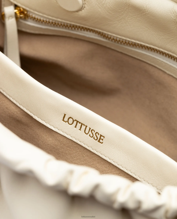 ženy Lottusse príslušenstvo off white 0060N328 serena lamb taška s mäkkým vrchom