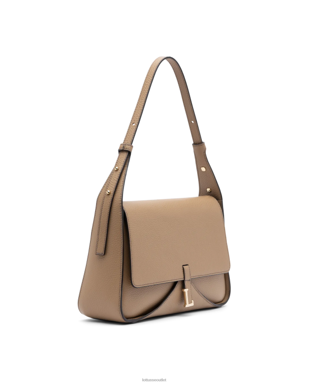 ženy Lottusse príslušenstvo prirodzené 0060N325 talaia grain calf top taška na rukoväti